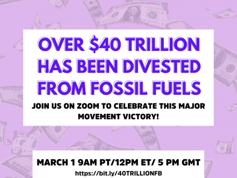 Fossil fuel divestment reaches $40 trillion in assets
