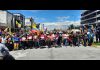 Indigenous protesters in Quito June 30; Photo credit: CONFENIAE